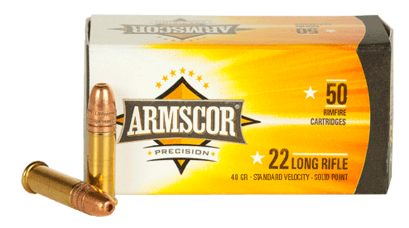 ARMSCOR Armscor Rimfire, Arms 50012ph          22lr      40 Svsp     50/100 Ammo