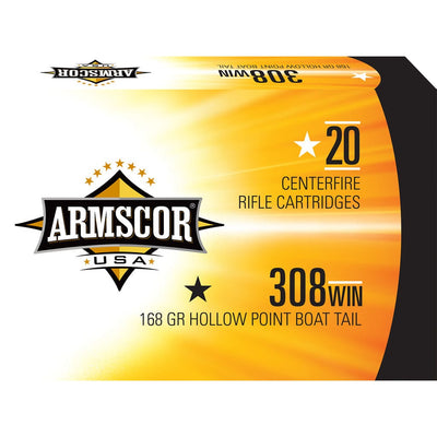 ARMSCOR Armscor Target Rifle Ammo 308 Win. 168 Gr. Hpbt 20 Rd. Ammo
