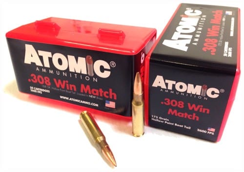 Atomic Ammunition Atomic 308 Win 175gr Match - Bthp 50rd 10bx/cs Ammo