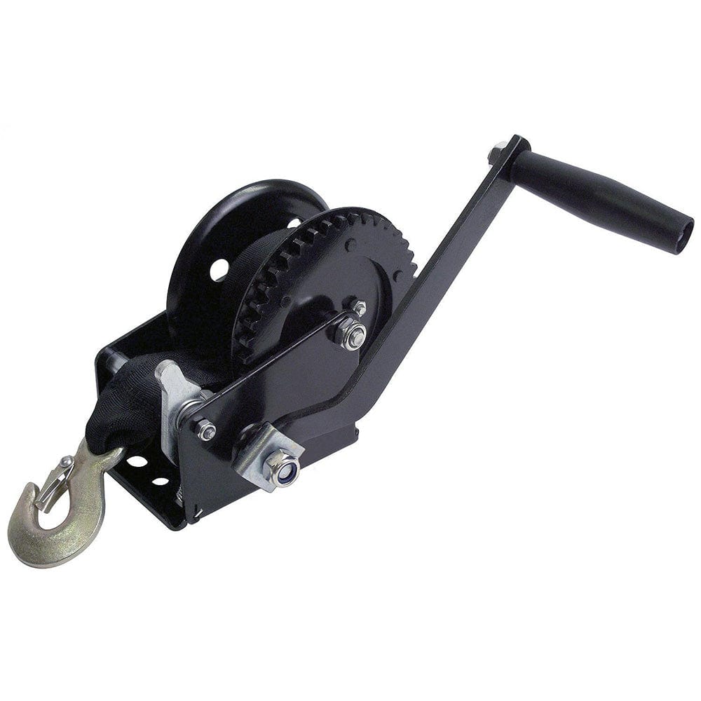 Attwood Marine Attwood 1200 lb Single Drive Winch - 2" x 20' Nylon Strap Trailering