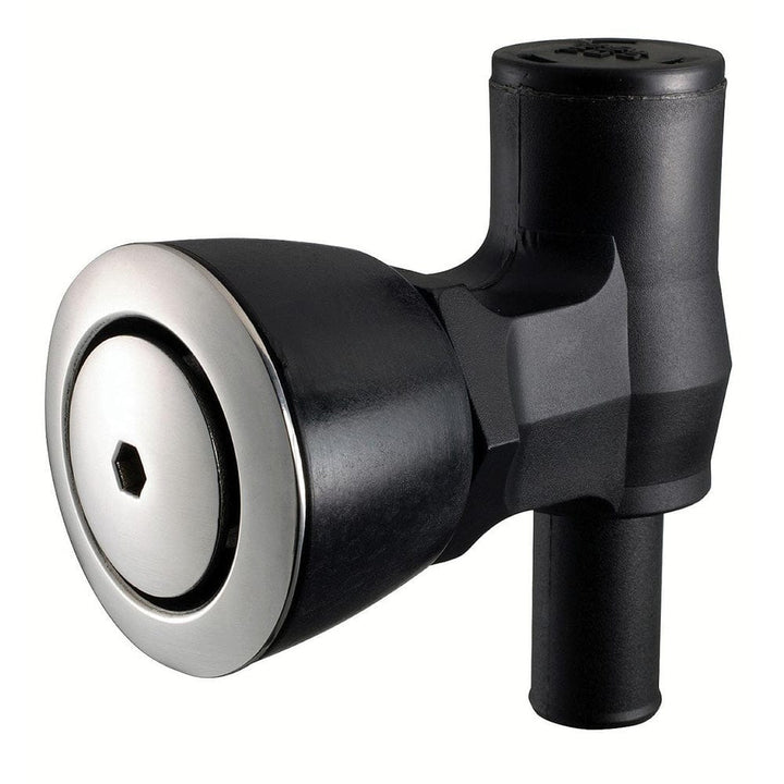 Attwood Marine Attwood 90° P-Trap Fuel Tank Vent - Flush Mount - Black w/Stainless Steel Vent Head Marine Hardware