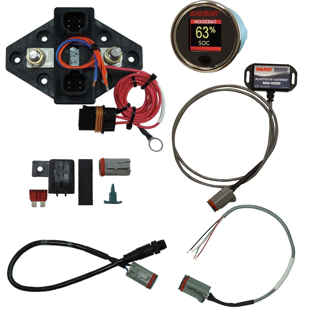 Balmar Balmar SG230 Battery Monitor Kit N2K BT Gateway Color Display 12-48VDC Electrical