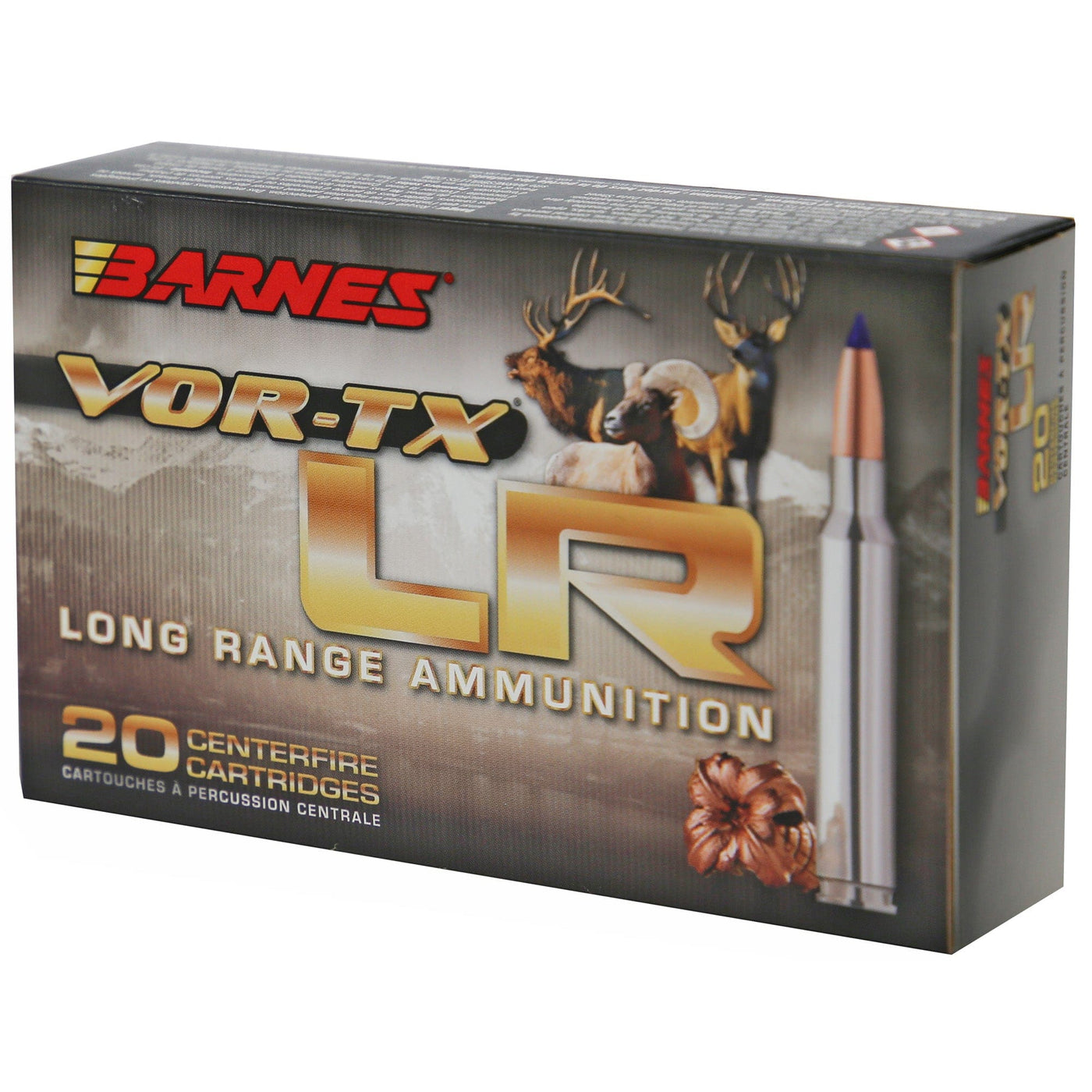 Barnes Barnes Vor-tx Long Range Rifle Ammo 6.5 Prc 127 Gr. Lrx Boat Tail 20 Rd. Ammunition