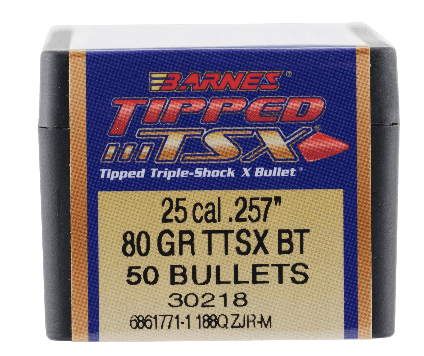Barnes Bullets Barnes Bullets Tipped Tsx, Brns 30218 .257  80 Tipped Tsx Bt   50 Reloading