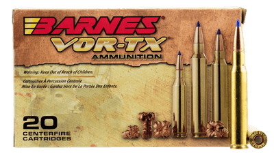 Barnes Bullets Barnes Vor-tx Rifle Ammo 30-06 Sprg. 168 Gr. Ttsx Bt 20 Rd. Ammo