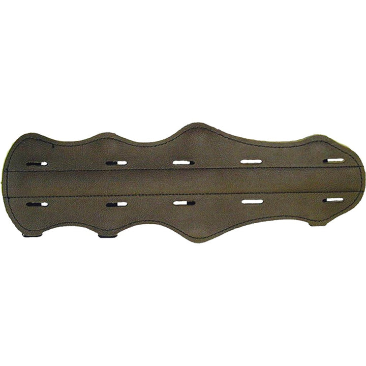 Bateman Bateman Top Grain 4 Strap Leather Armguard Brown 12 In. Armguards