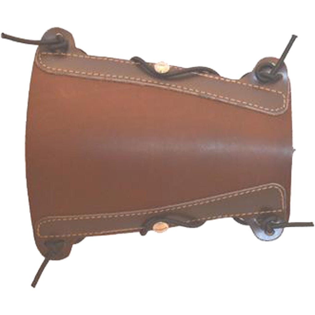 Bateman Bateman Traditional Leather Armguard Brown W/ Elastic Straps Armguards