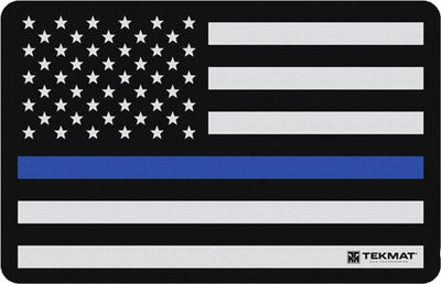 BECK TEK, LLC (TEKMAT) Tekmat Armorers Bench Mat - 11"x17" Police Support Flag Gun Care