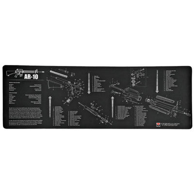 BECK TEK, LLC (TEKMAT) Tekmat Armorers Bench Mat - 12"x36" Ar-10 Black Gun Care