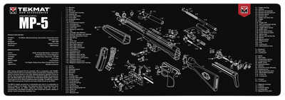 BECK TEK, LLC (TEKMAT) Tekmat Armorers Bench Mat - 12"x36" Heckler & Koch Mp5 Gun Care