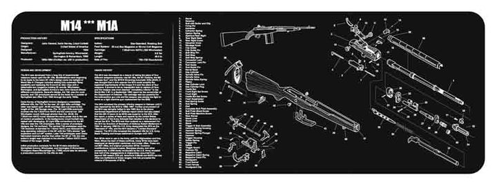 BECK TEK, LLC (TEKMAT) Tekmat Armorers Bench Mat - 12"x36" M14/m1a Gun Care