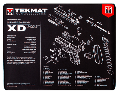 BECK TEK, LLC (TEKMAT) Tekmat Ultra Pstl Mat Xd Mod 2 Gun Care