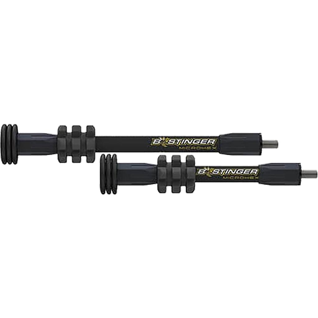 Bee Stinger Bee Stinger Microhex Stabilizer Kit Matte Black 8 In./6 In. Stabilizers
