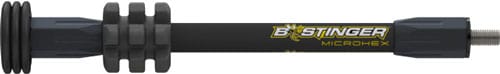 Bee Stinger Bee Stinger Microhex Stabilizer Matte Black 8 In. Archery Accessories