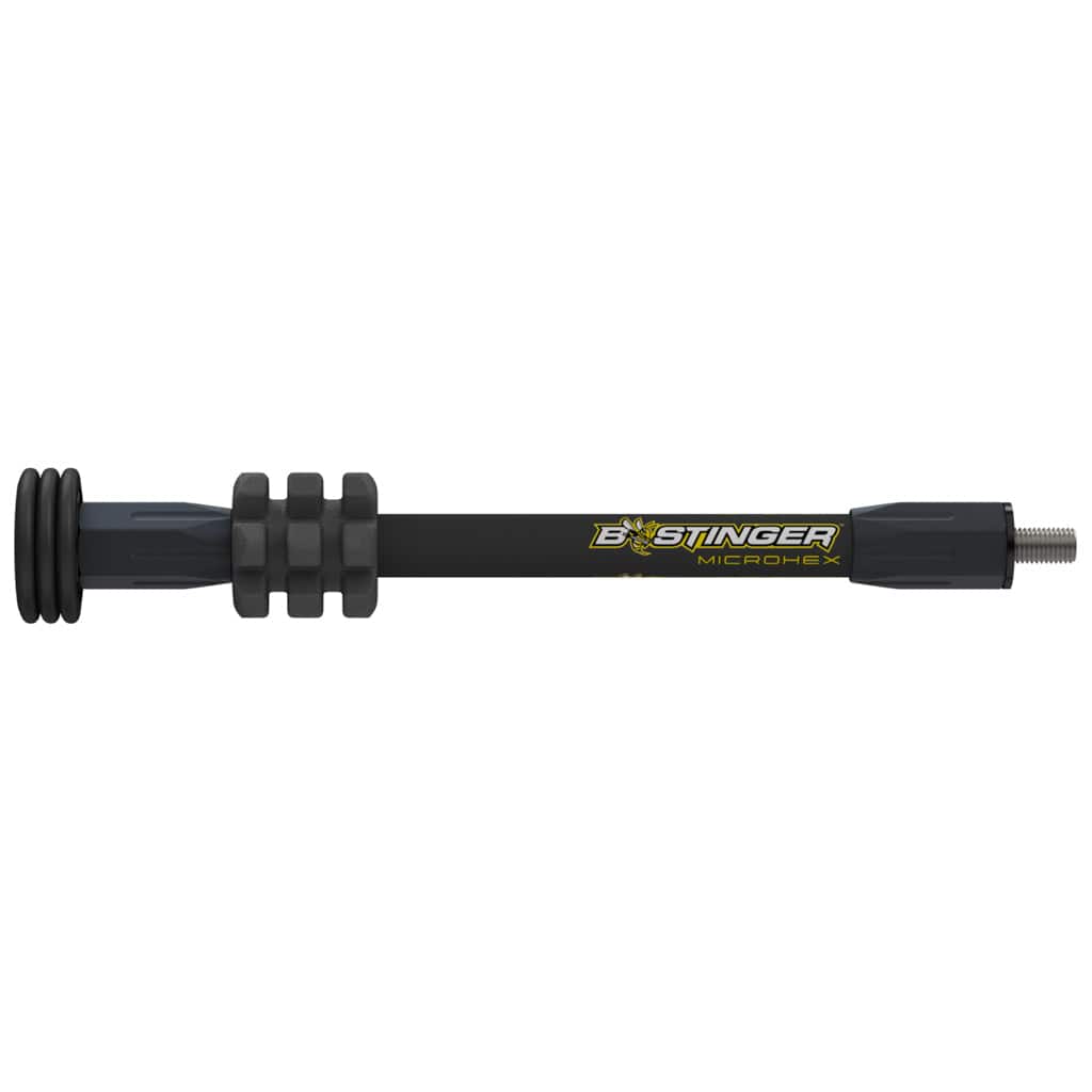 Bee Stinger Bee Stinger Microhex Stabilizer Matte Black 8 In. Archery Accessories