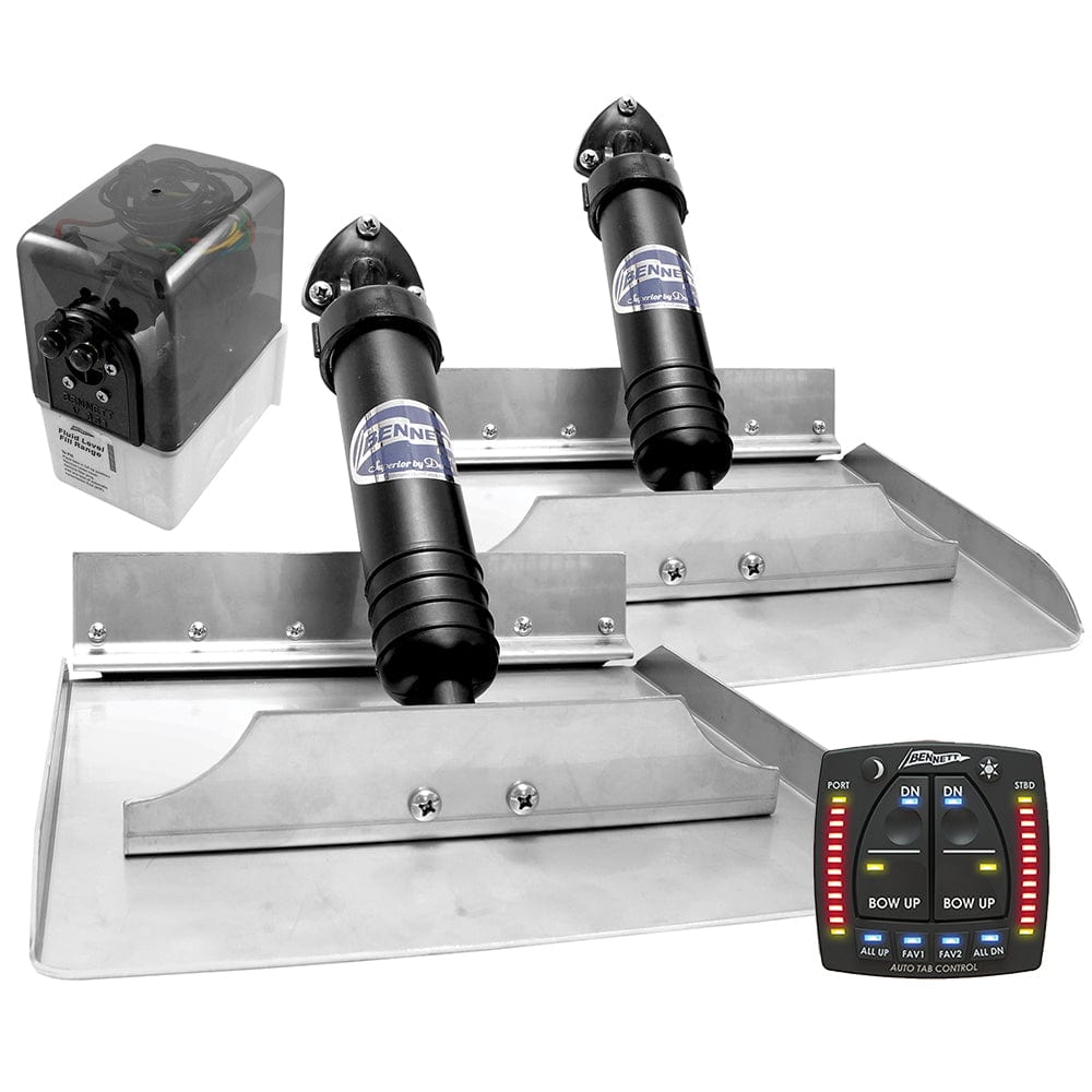 Bennett Marine Bennett 129ATP Hydraulic Trim Tab Complete Kit w/Auto Trim Pro Boat Outfitting