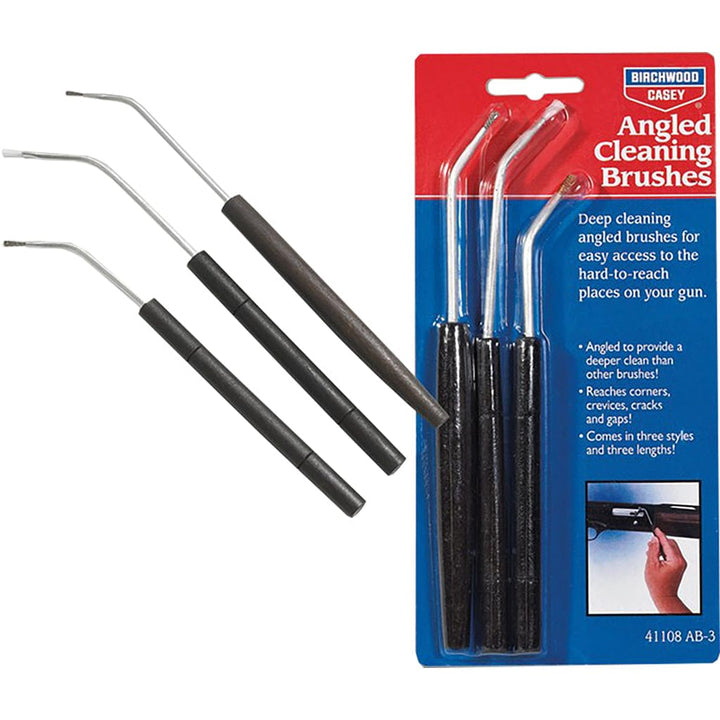 Birchwood Casey Birchwood Casey Angled Cleaning Brushes Bronze/nylon/stainless 3 Pk. Cleaning Equipment