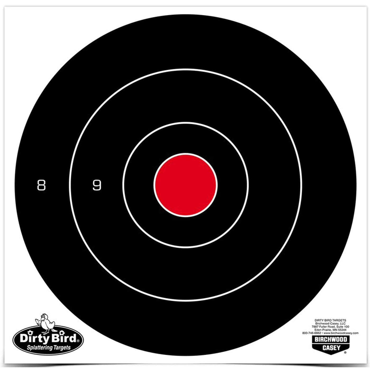 Birchwood Casey Birchwood Casey Dirty Bird Target Bullseye 8 In. 25 Pk. Targets
