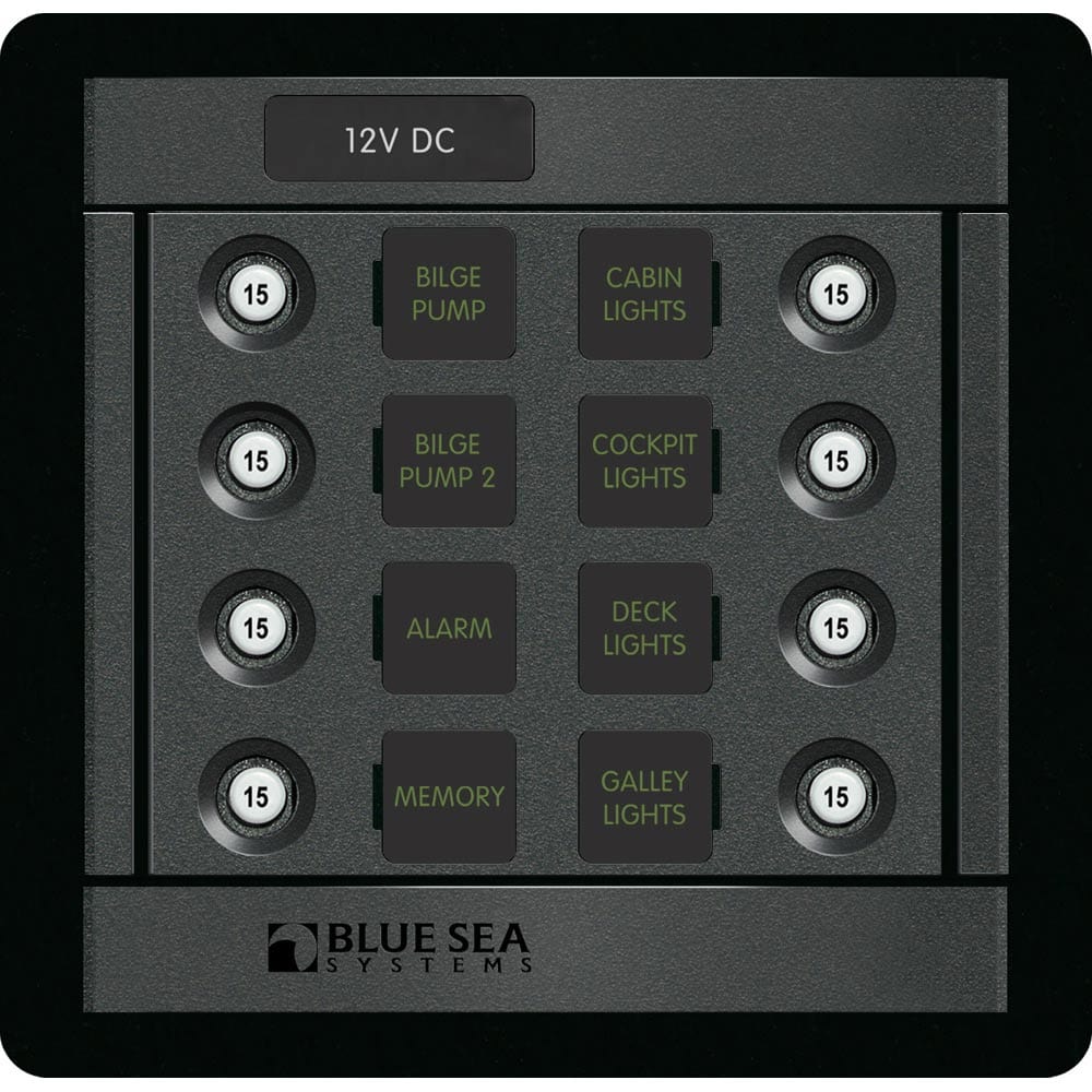 Blue Sea Systems Blue Sea 1450 DC 8 Position CLB Square Electrical