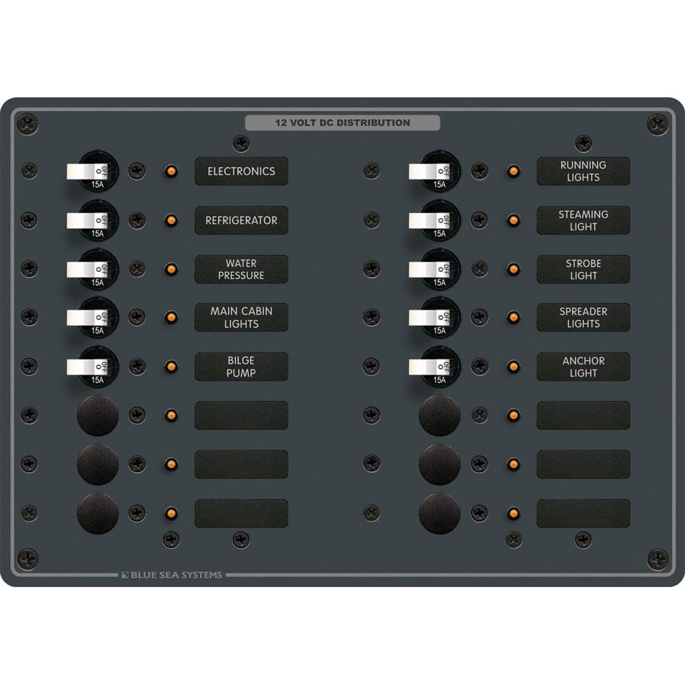 Blue Sea Systems Blue Sea 8377 Panel DC 16 Position Electrical