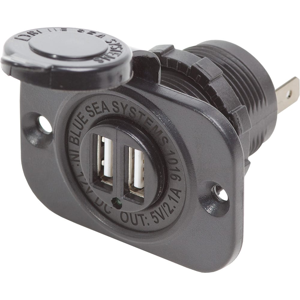 Blue Sea Systems Blue Sea Dual USB Charger Socket - 2 USB Ports w/Watertight Cap Electrical