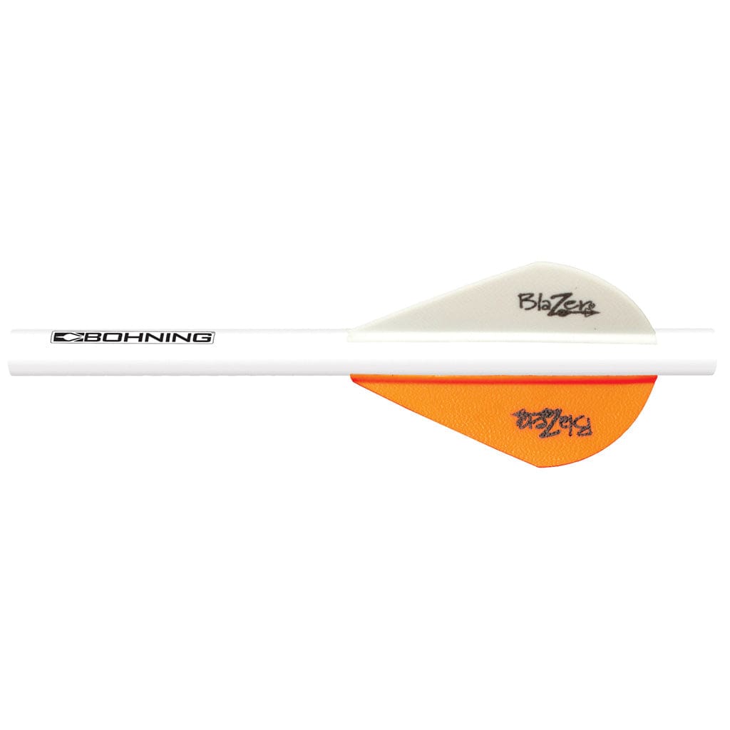 Bohning Bohning Blazer Quikfletch Neon Orange/white 6 Pk. Fletching Tools and Materials