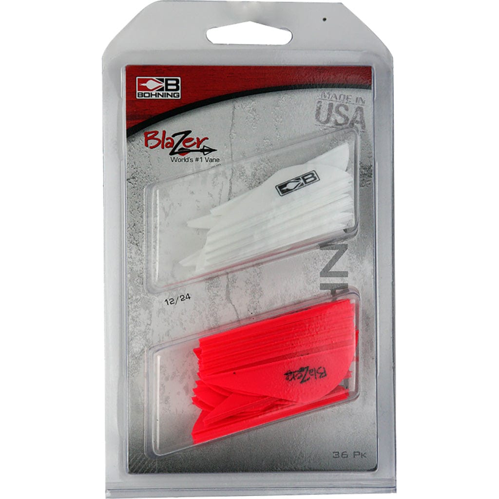 Bohning Bohning Blazer Vane Combo White/hot Pink 36 Pk. Fletching Tools and Materials