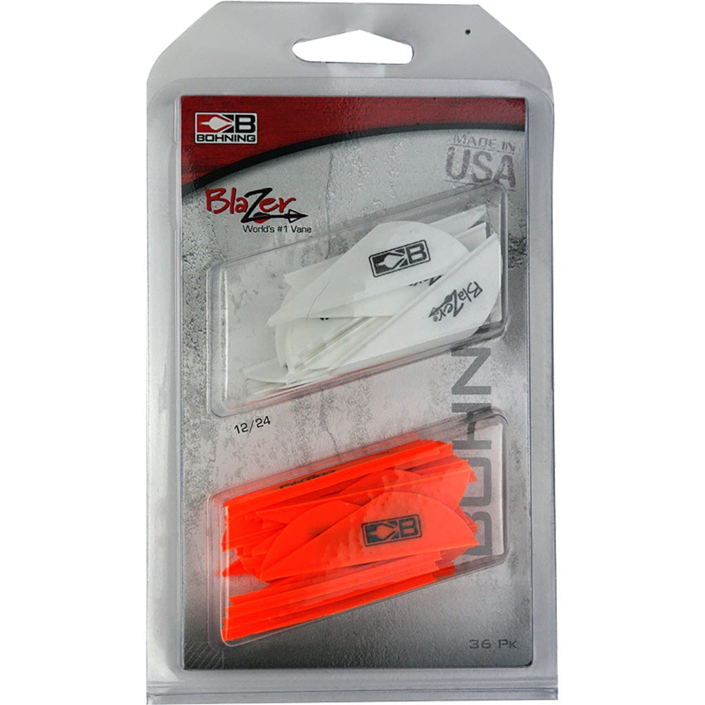 Bohning Bohning Blazer Vane Combo White/neon Orange 36 Pk. Fletching Tools and Materials