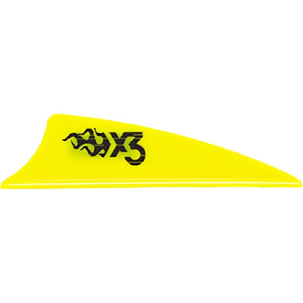 Bohning Bohning X3 Vanes Neon Yellow 1.75 In. 100 Pk. Fletching Tools and Materials