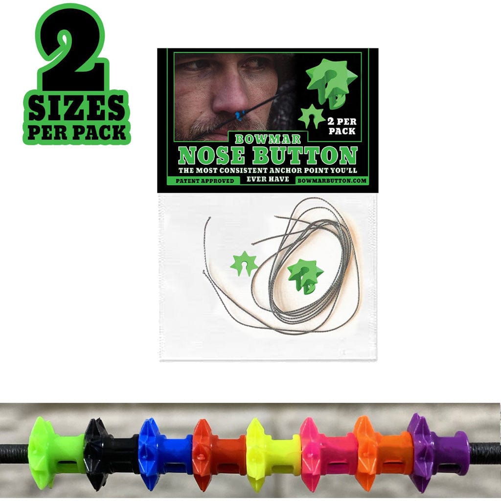 Bowmar Archery Bowmar Recurve Nose Button Purple 2 Pc. Small/large String Accessories