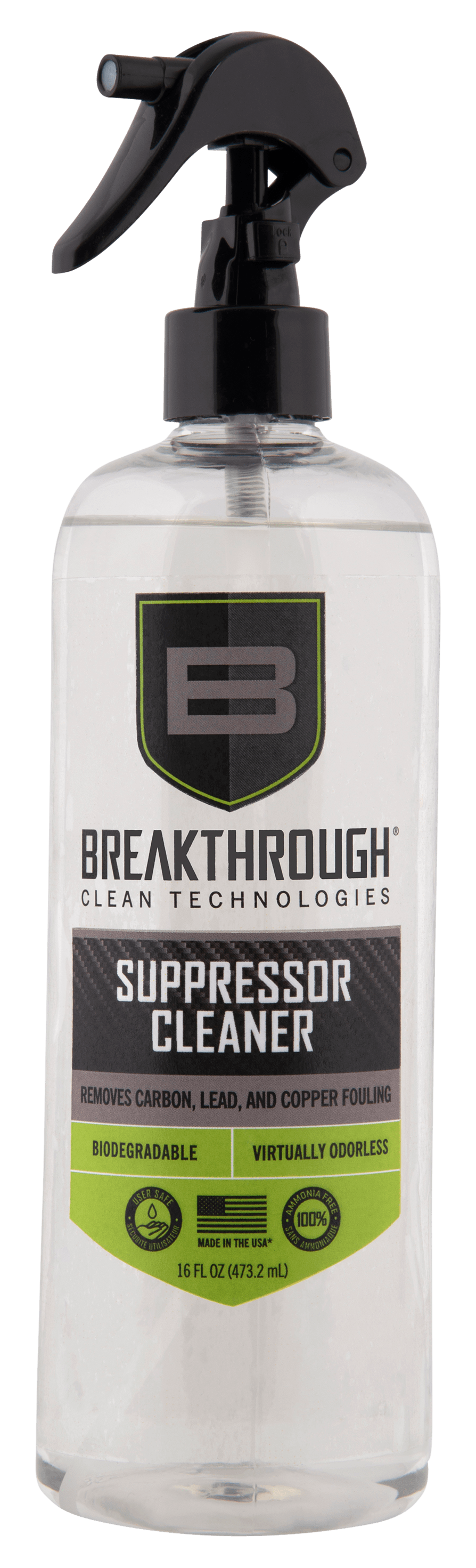Breakthrough Clean Breakthru Suppressor Cleaner 16 Oz Gun Care