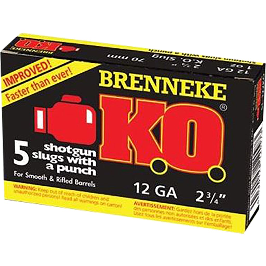 Brenneke Brenneke Ko Slugs 12 Ga. 2 3/4 In. 1 Oz. 5 Rd. Ammunition