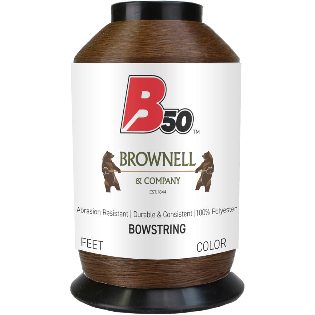 Brownell Brownell B50 Bowstring Material Dark Brown 1/4 Lb. String Making