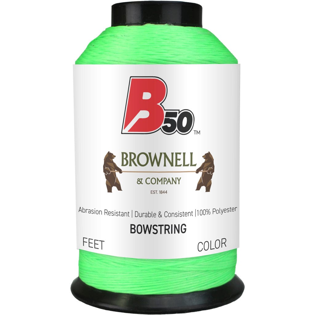 Brownell Brownell B50 Bowstring Material Fluorescent Green1/4 Lb. String Making
