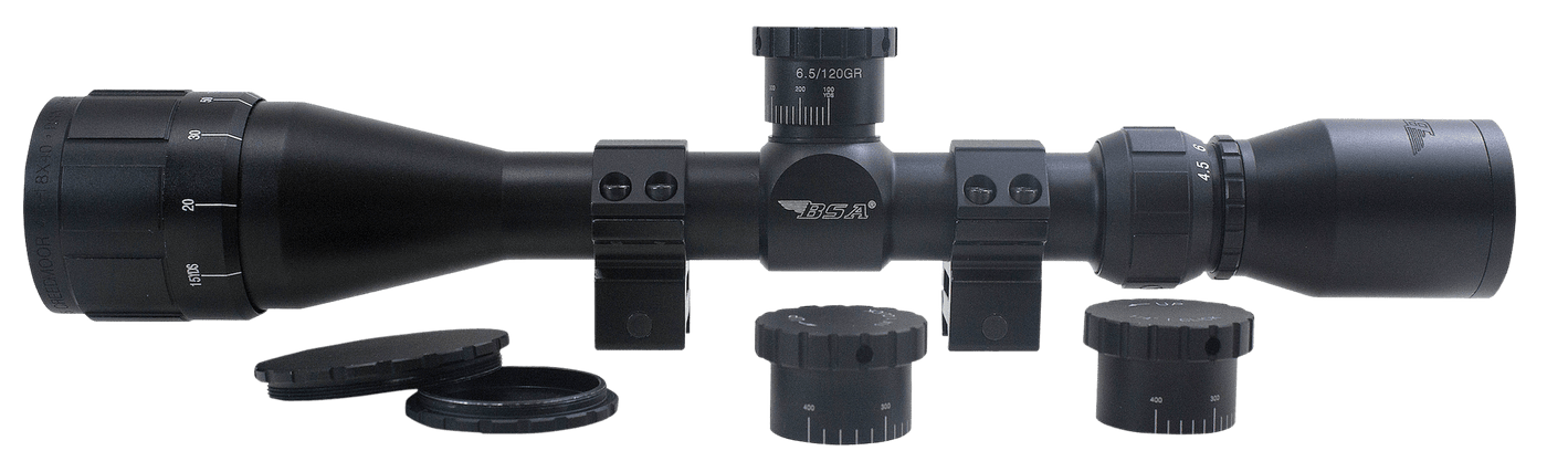 BSA Bsa Optics Sweet 6.5 Creedmoor Ao Rifle Scope 4.5-18x40mm 6.5 Creedmoor W/ Weaver Rings Optics