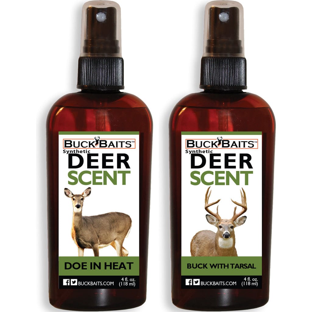 Buck Baits Buck Baits Combo Synthetic Doe In Heat - Buck With Tarsal 4 Oz. Ea. Scent Elimination and Lures