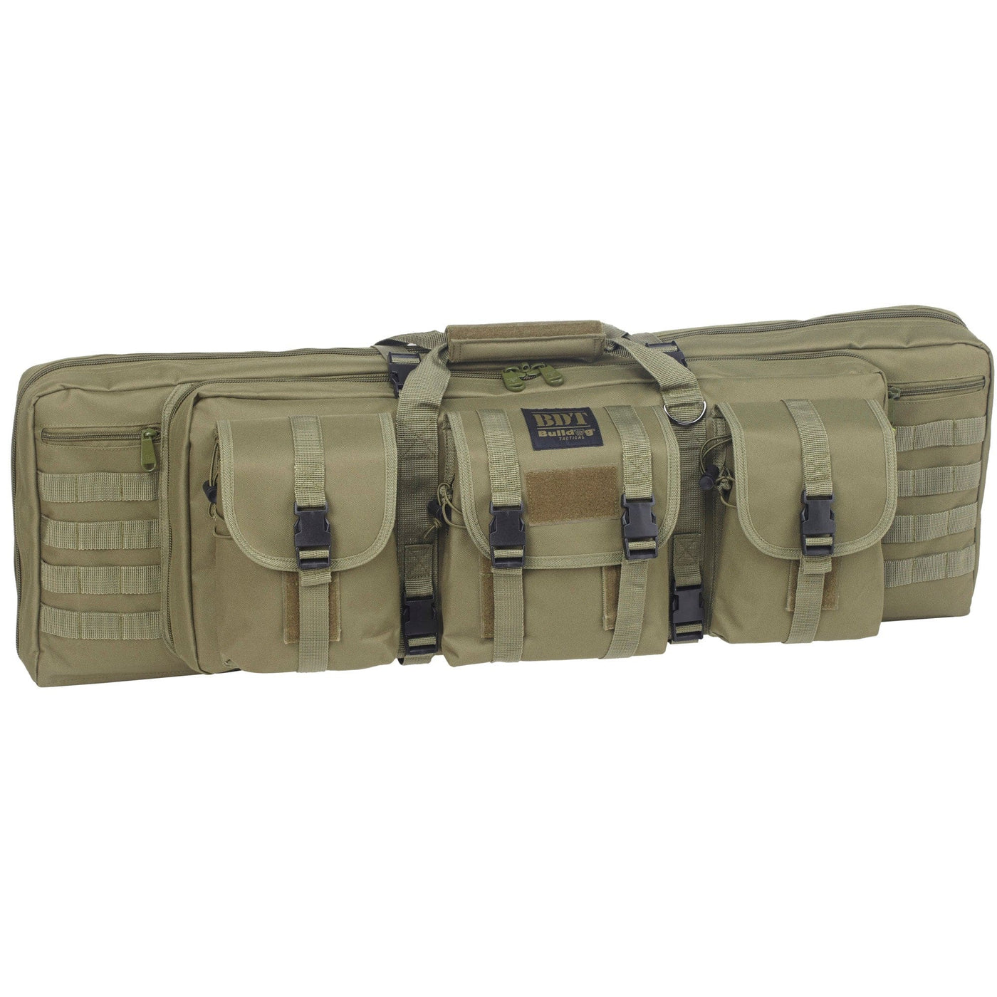 Bulldog Bulldog 37" 2 Gun Tactical Cse - 3 Large Accessory Pockets Grn Green / 37" Firearm Accessories