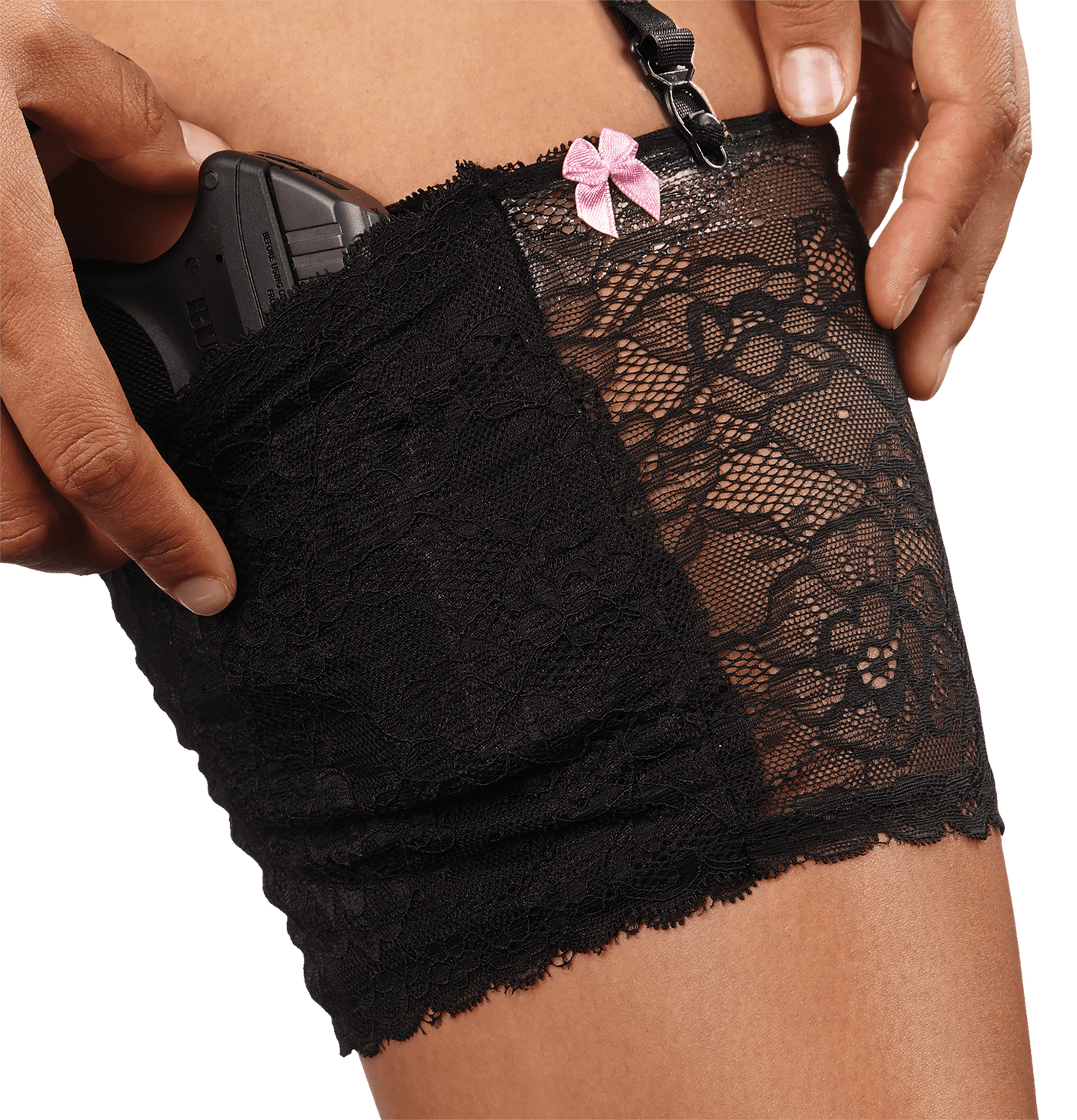 Bulldog Bulldog Concealed Lace, Bdog Bd890    Lace Thigh Hlster Sm   2pk Firearm Accessories