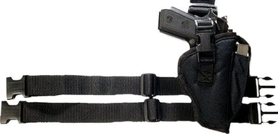Bulldog Bulldog Tactical Leg Holstr Rh - Black W/mag Pouch Compact Auto Holsters And Related Items