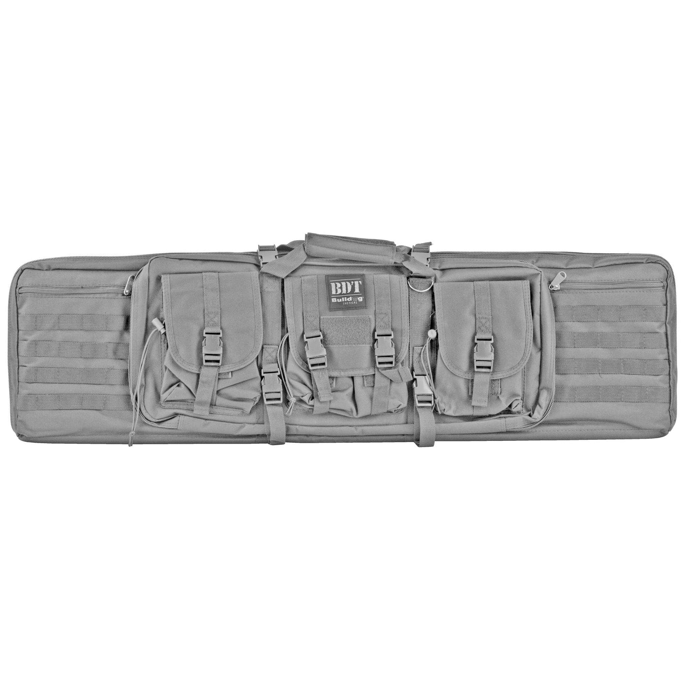 Bulldog Cases Bulldog 43" Single Tactical Cs - 3 Large Accessory Pockets Grey Gray / 43" Soft Gun Cases