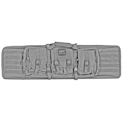 Bulldog Cases Bulldog 43" Single Tactical Cs - 3 Large Accessory Pockets Grey Gray / 43" Soft Gun Cases