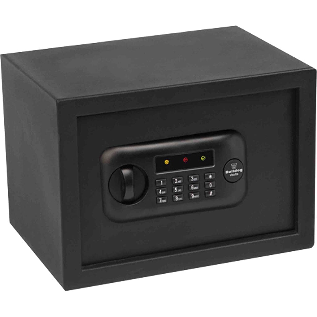 Bulldog Cases Bulldog Medium Digital Pistol Vault Black With Shelf Safes/Security