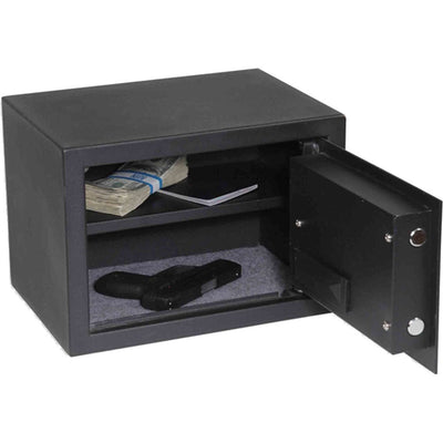 Bulldog Cases Bulldog Medium Digital Pistol Vault Black With Shelf Safes/Security