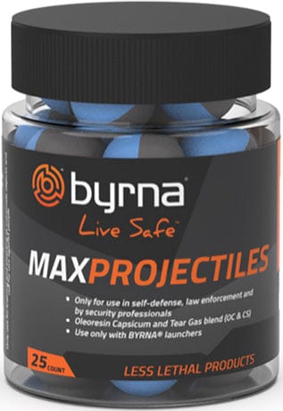 Byrna Technologies Byrna Max Projectiles 25 Count - Tub .68 Cal 25 count Pepper Spray