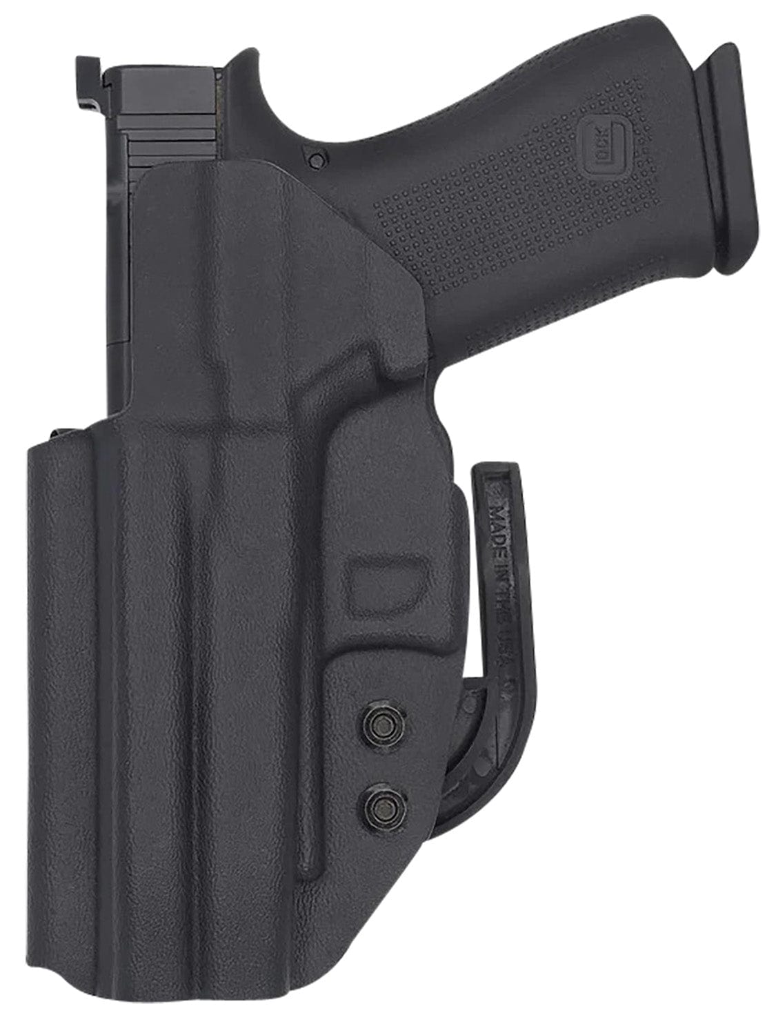 C&G HOLSTERS C&G Holsters Covert IWB Black Kydex Belt Clip Fits Glock MOS/48 Right Hand Firearm Accessories
