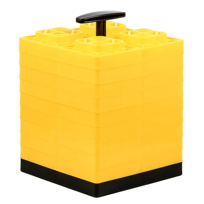 Camco Camco FasTen Leveling Blocks w/T-Handle - 2x2 - Yellow *10-Pack Trailering