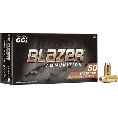 CCI Cci Blazer Brass Handgun Ammo 10mm 180 Gr. Fmj Fn 50 Rd. Ammo