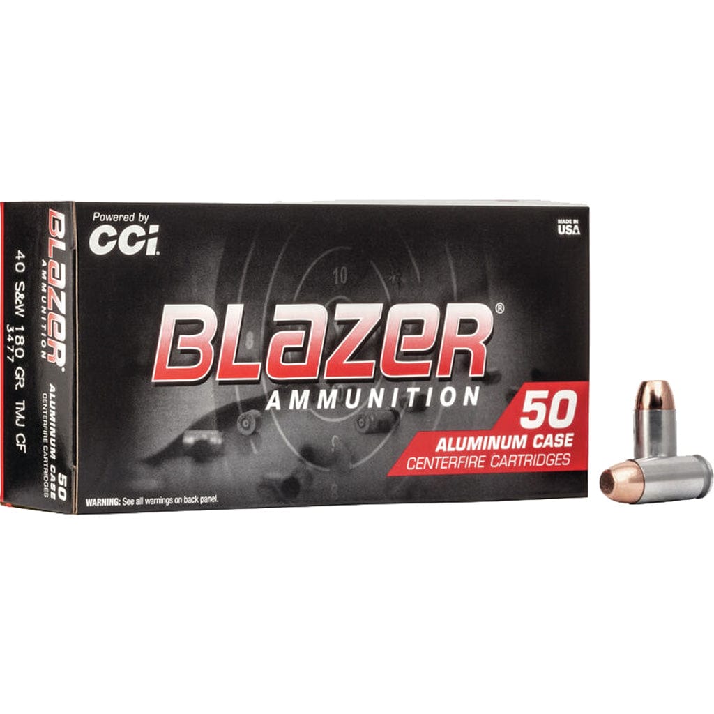CCI Cci Blazer Clean Fire Pistol Ammo 40 S&w 180 Gr. Tmj 50 Rd. Ammo