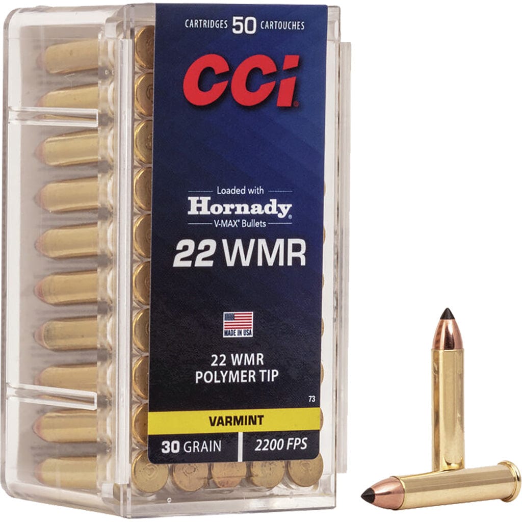 CCI Cci Varmint Rimfire Ammo 22 Mag 30 Gr. V-max Polymer Tip 50 Rd. Ammo