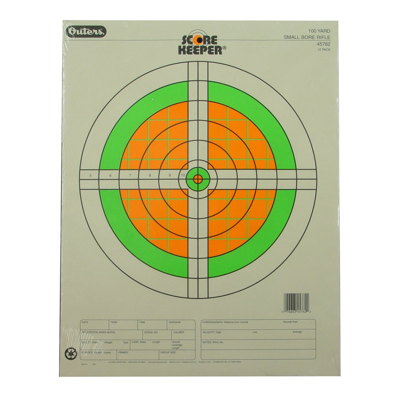 Champion Targets Champion Scorekpr 100yd Sml Bore Flr Shooting